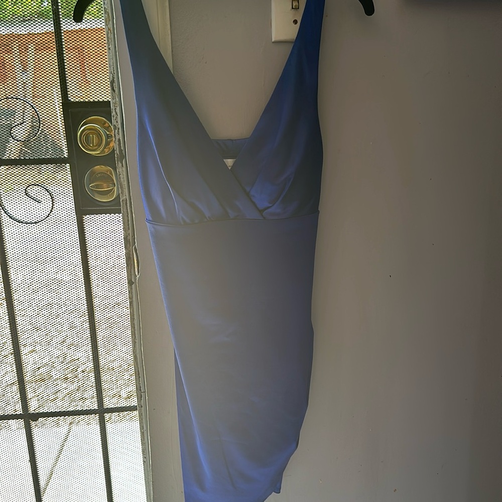 Cute navy blue dress good for bridesmaids prom only worn once brand new size M